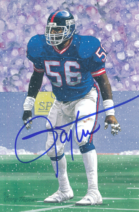 Lawrence Taylor Giants Signed 1999 GLAC/Goal Line Art Postcard PSA/DNA 186329