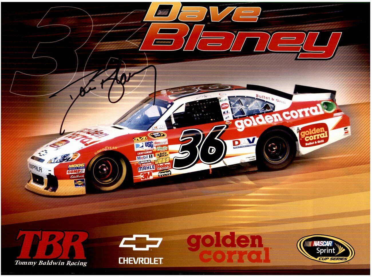 Dave Blaney Nascar Racing Driver Signed/Autographed 8x10 Photo 153920