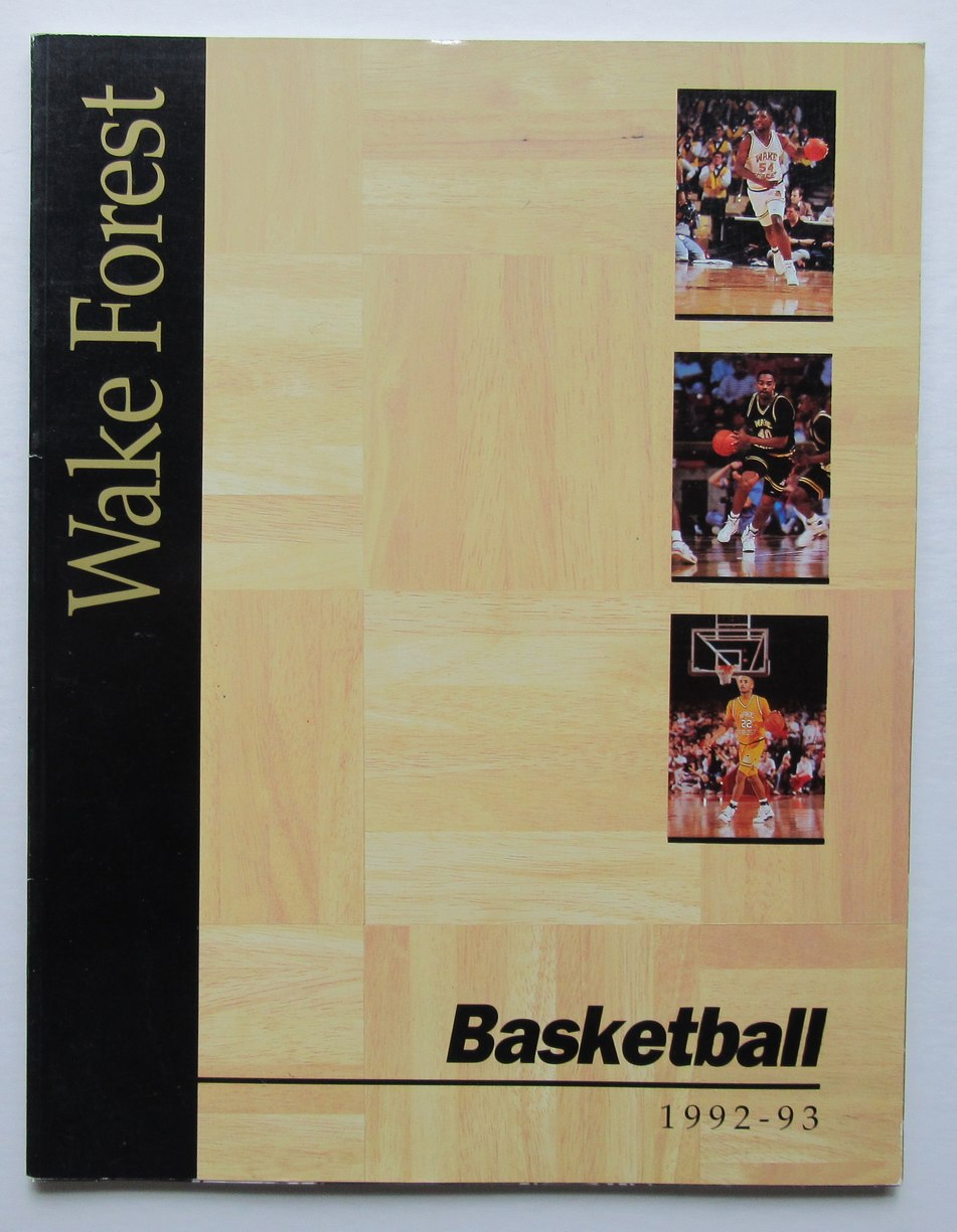 1992-93 Wake Forest Demon Deacons Men's Basketball Media Guide 181316