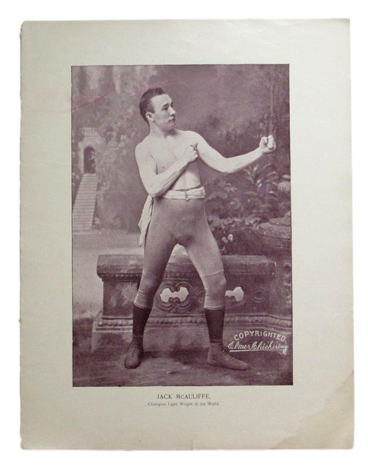 Jack McAuliffe Boxer d.1937 1895 Boxing Gladiators 11x15 Supplement Poster