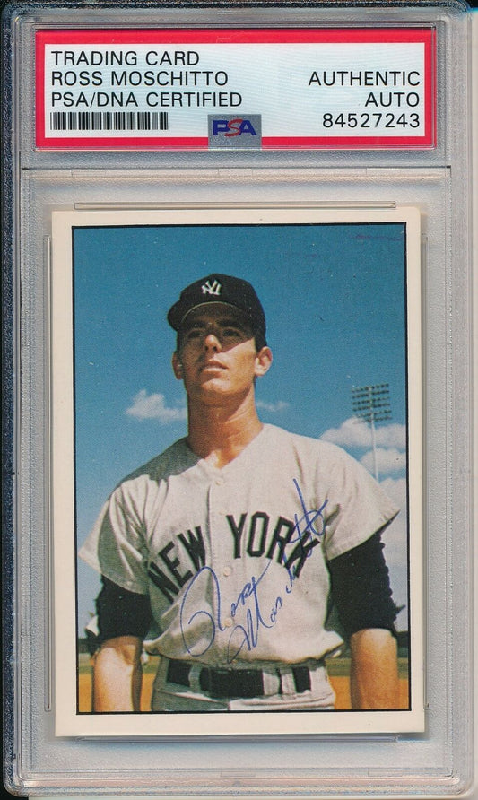 Ross Moschitto Yankees Signed/Autographed 1981 TCMA Card #441 PSA/DNA 166601