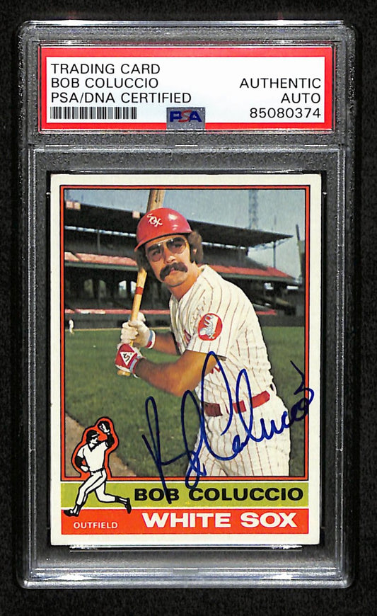 Bob Coluccio Signed 1976 Topps Card #333 Chicago White Sox PSA/DNA 184427
