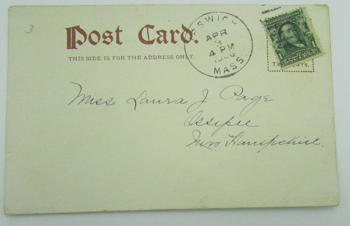 Vintage Postcard postmarked 1906? with a Princeton female student 140049