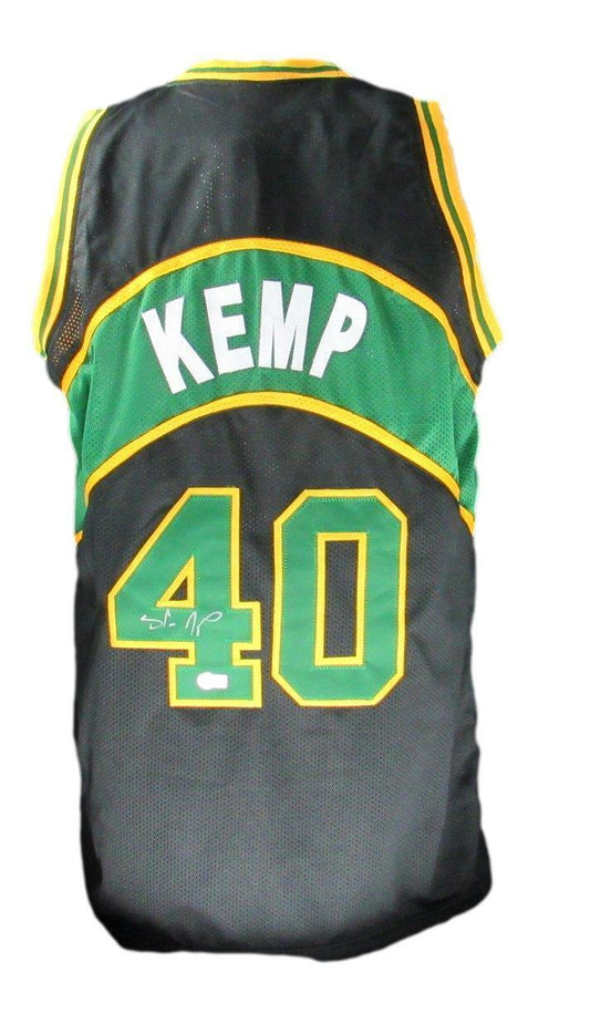 Shawn Kemp Signed/Auto Seattle Supersonics Basketball Jersey Beckett 167279