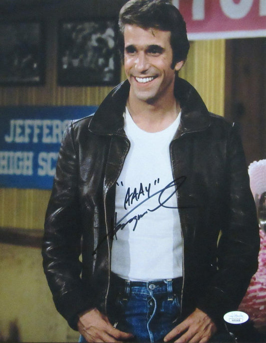 Henry Winkler "Happy Days" Signed/Inscribed "AAAY" 11x14 Photo JSA 167040