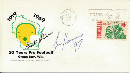 Tim Harris Green Bay Packers Signed 1969 First Day Cover/FDC 151318