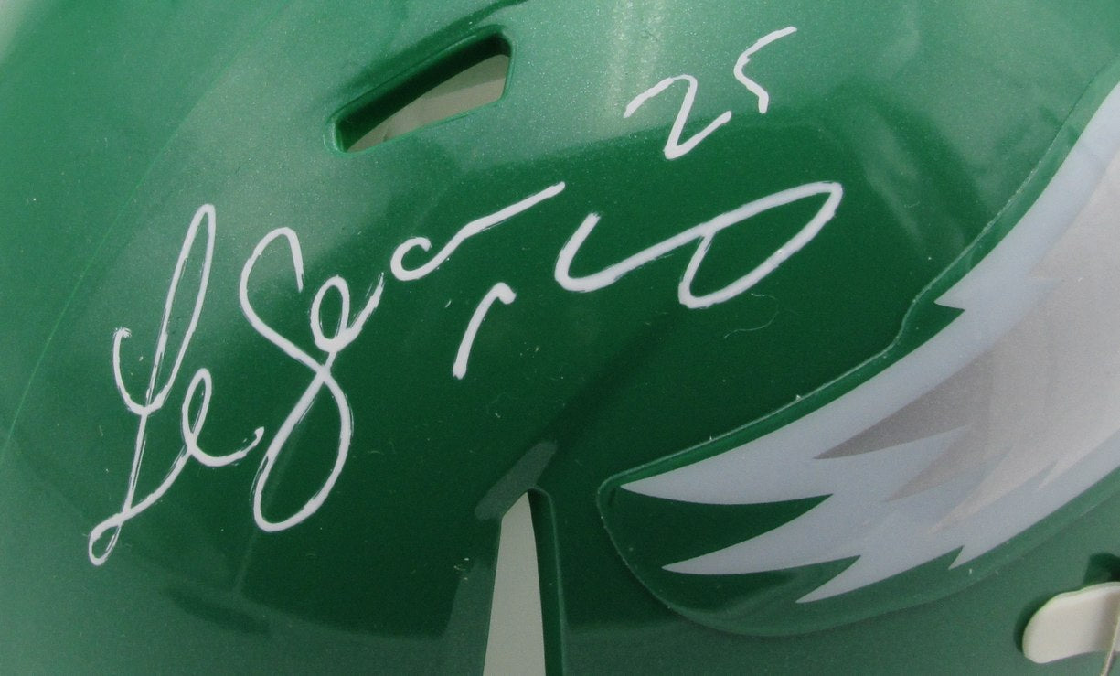 LeSean McCoy Autographed/Signed Eagles Kelly Green Mini Helmet PSA/DNA 193079