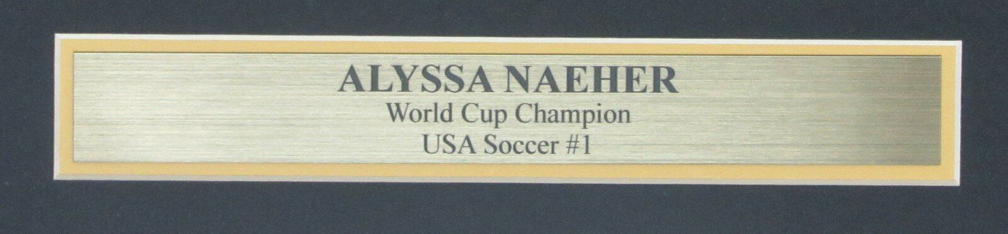 Alyssa Naeher USA Women's Soccer Signed 11x14 Spotlight Photo Framed JSA 146152