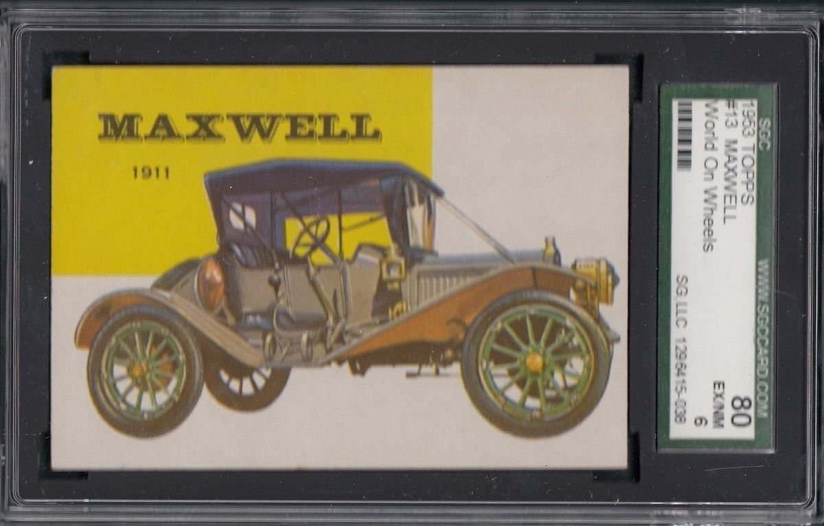 1953 TOPPS World on Wheels #13 Maxwell EX/NM SGC 80 6