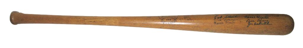 Philadelphia Athletics 1940s Multi-Signed 34" Vintage Wood Baseball Bat 170714