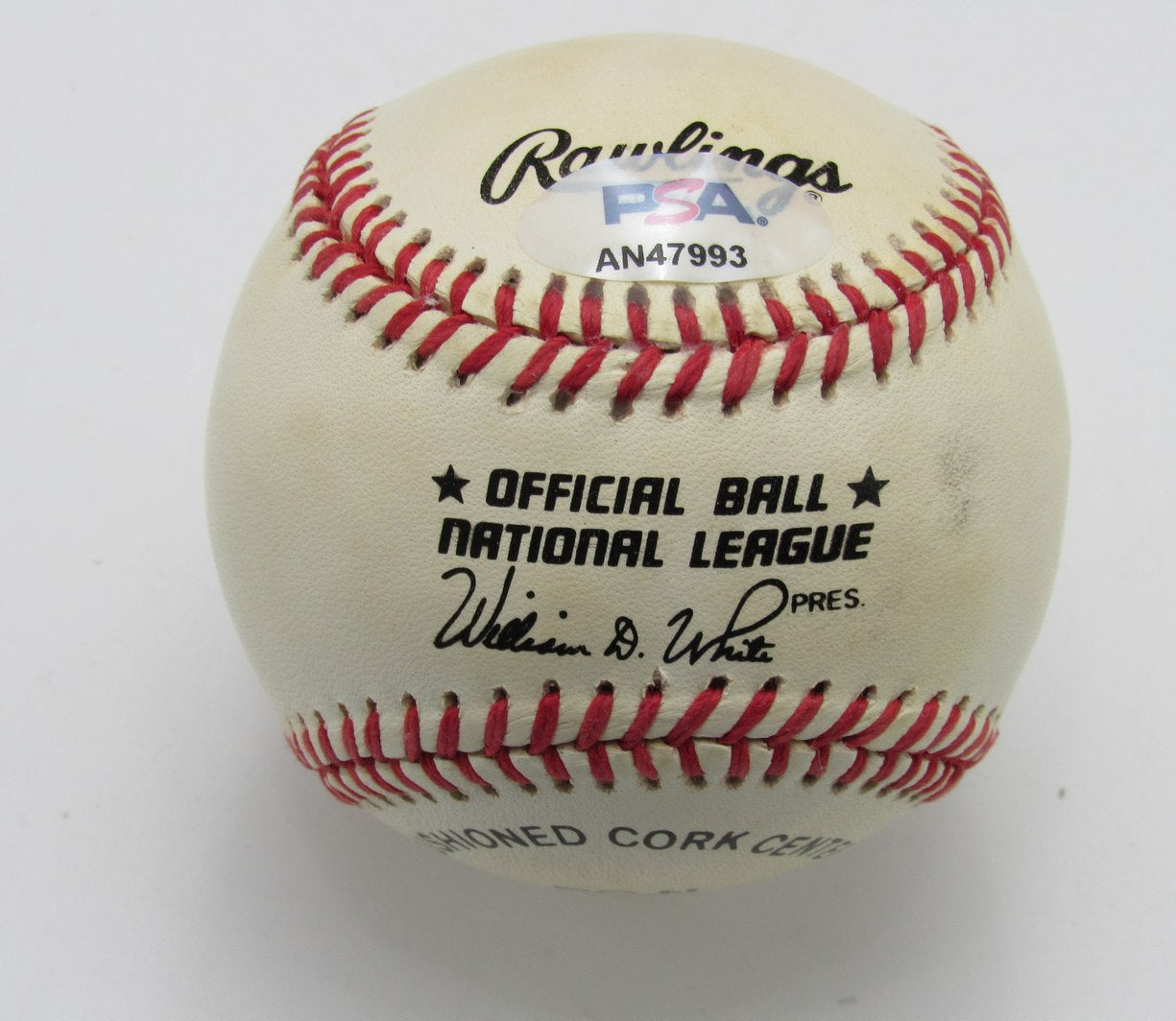 Red Schoendienst HOF Signed/Autographed ONL Baseball Cardinals PSA/DNA 191647