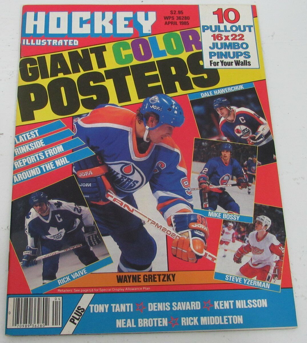 Hockey Illustrated April 1985, Wayne Gretzky Cover.  143185