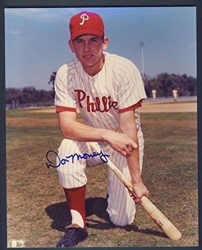 Don Money Philadelphia Phillies Autographed/Signed 8x10 Photo PSA/JSA PASS