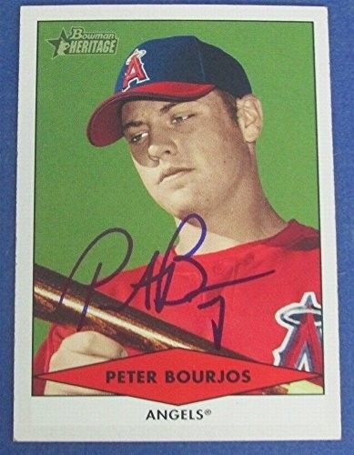 Peter Bourjos Autographed/Signed 2007 Bowman Heritage Baseball Card #BHP2 123789