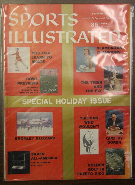 Special Holiday Issue 1958 Sports Illustrated Magazine No Label 122716