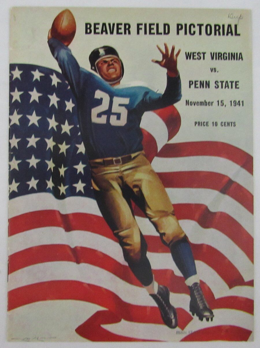 1941 Penn State Nittany Lions vs West Virginia  College Football Program 137542