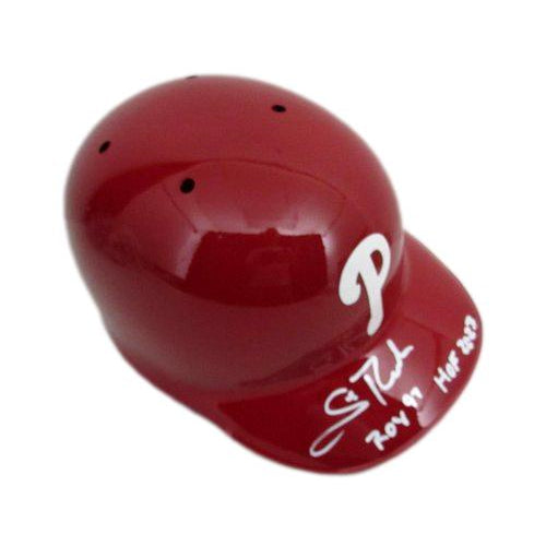 Scott Rolen HOF Signed/Inscr Rawlings Batting Helmet Phillies Steiner CX 188489