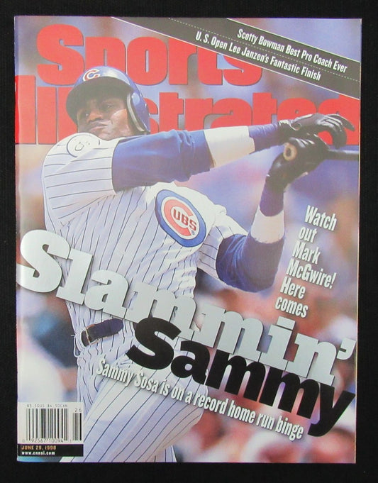 June 29, 1998 Sports Illustrated Magazine Newstand NO LABEL Sammy Sosa 187391