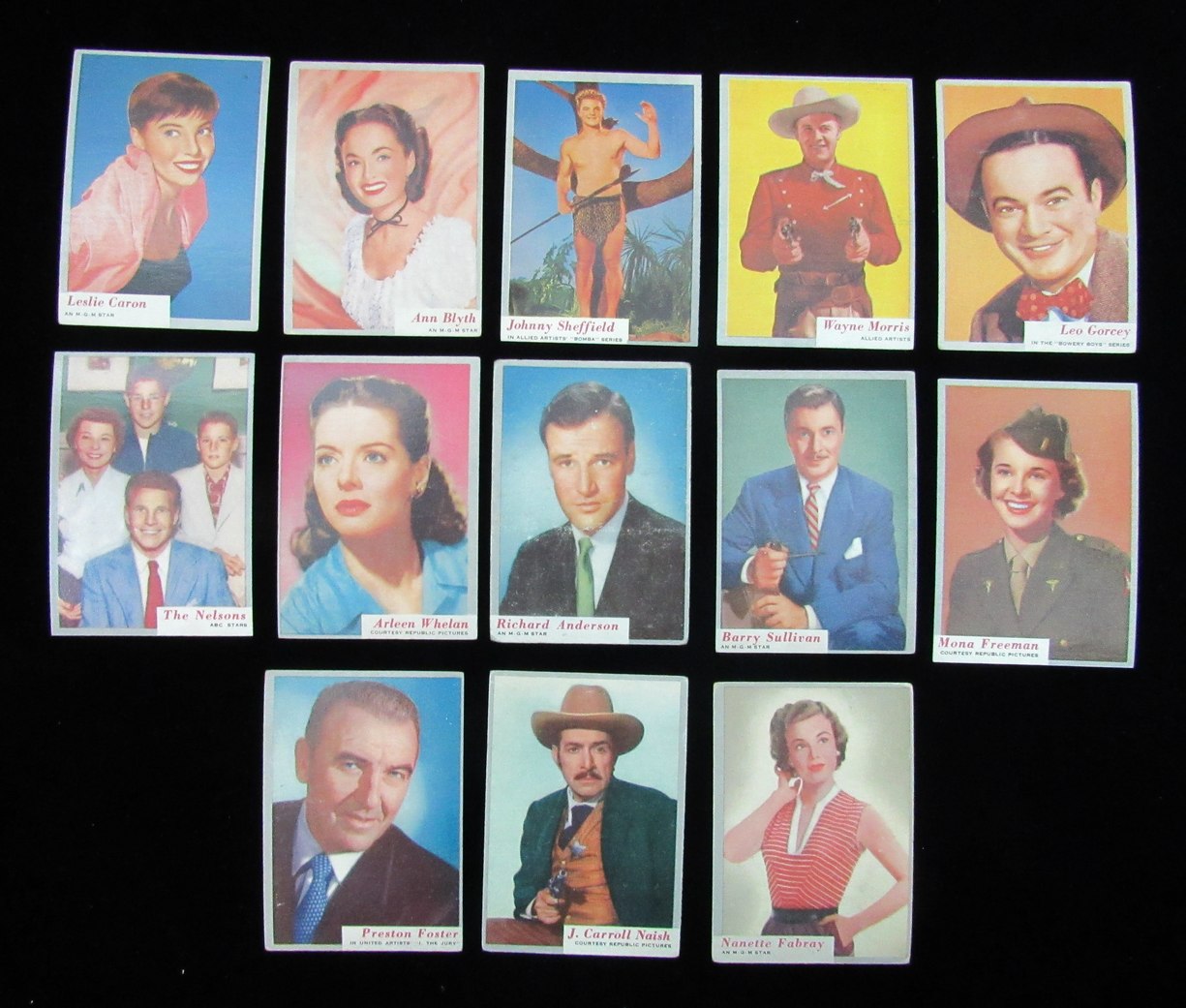1953 TOPPS WHO-Z-AT STAR Complete (80) Card Set Movie Stars 185527