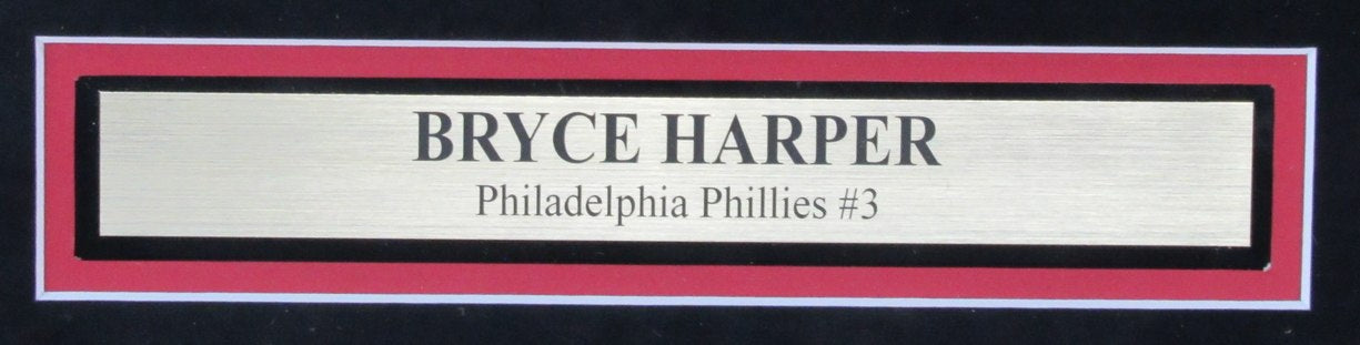 Bryce Harper Autographed 16x20 Photo Phillies Framed Fanatics 184247