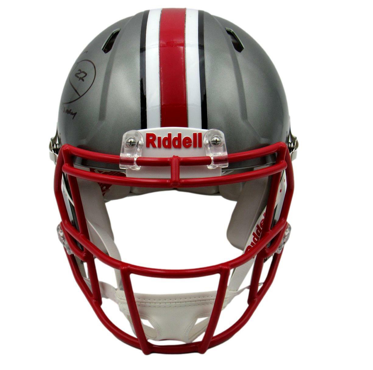 Eddie George Signed Ohio State Speed Full Size FLASH  Authentic Helmet Beckett