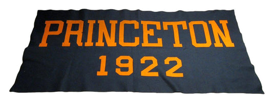 Vintage 1922 Princeton 66x31 Black/Orange Felt Banner 184947