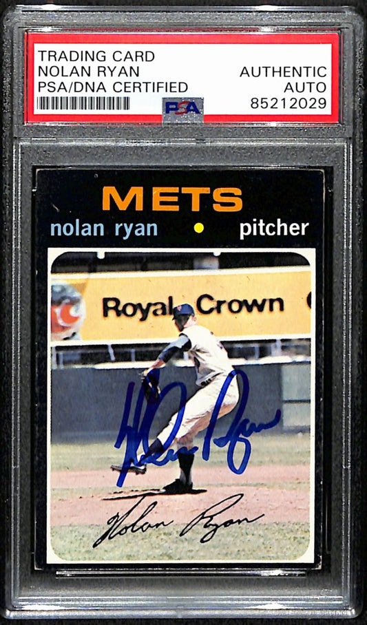 Nolan Ryan HOF Mets Signed/Autographed 1971 TOPPS Card #513 PSA/DNA