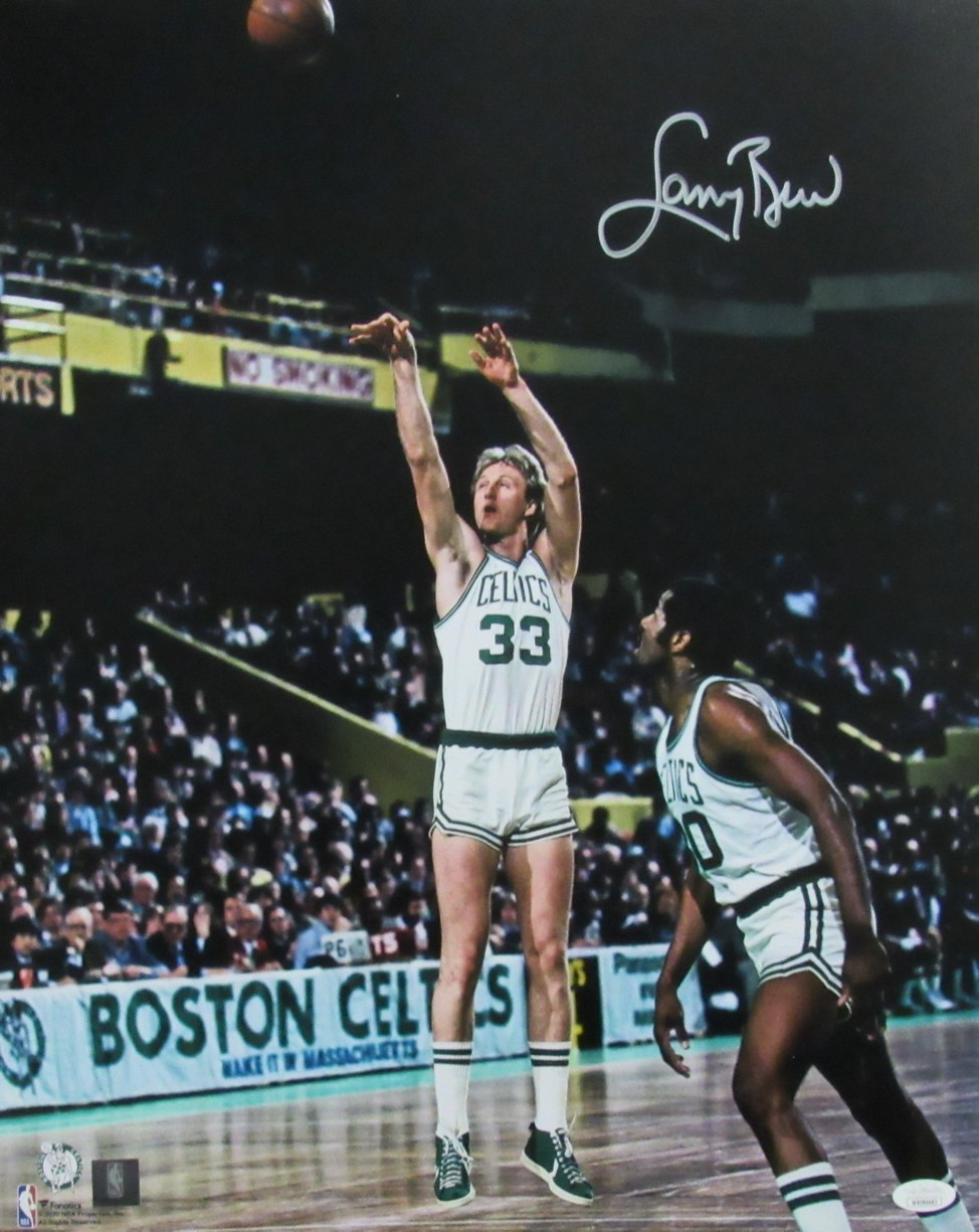 Larry Bird HOF Signed/Auto 16x20 Photo Boston Celtics JSA 187689