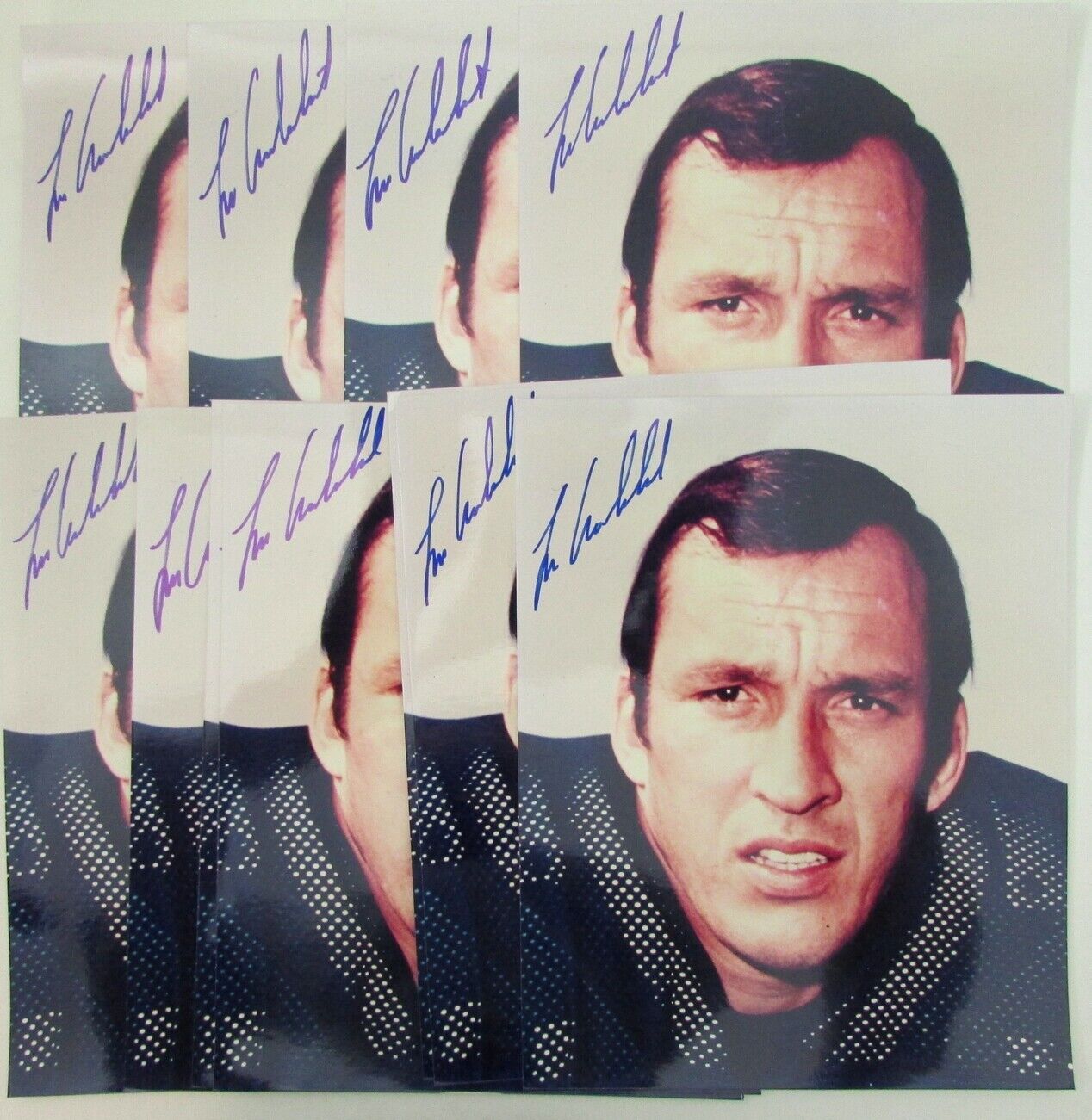 Lot of 11 Tom Woodeschick Philadelphia Eagles Signed 8x10 Photo 157582