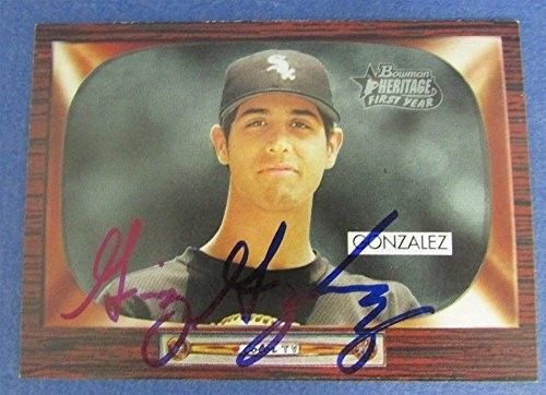 Gio Giovanny Gonzalez Nationals Signed 2004 Bowman Heritage Baseball Card #245