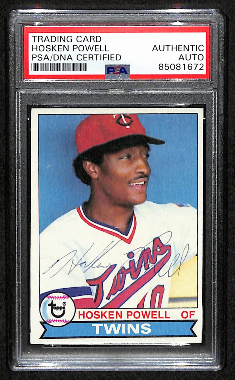 Hosken Powell Signed 1979 Topps Card #656 Minnesota Twins PSA/DNA 184530