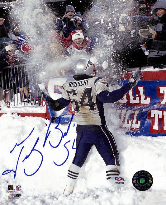 Tedy Bruschi Signed/Auto 8x10 Photo New England Patriots  PSA/DNA 189041