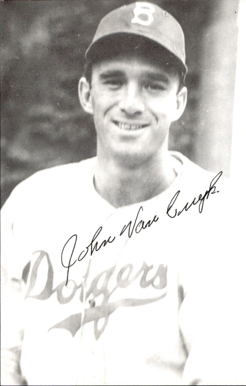 Johnny Van Cuyk Dodgers d. 2010 Signed/Autographed 3x5  Photo 179286