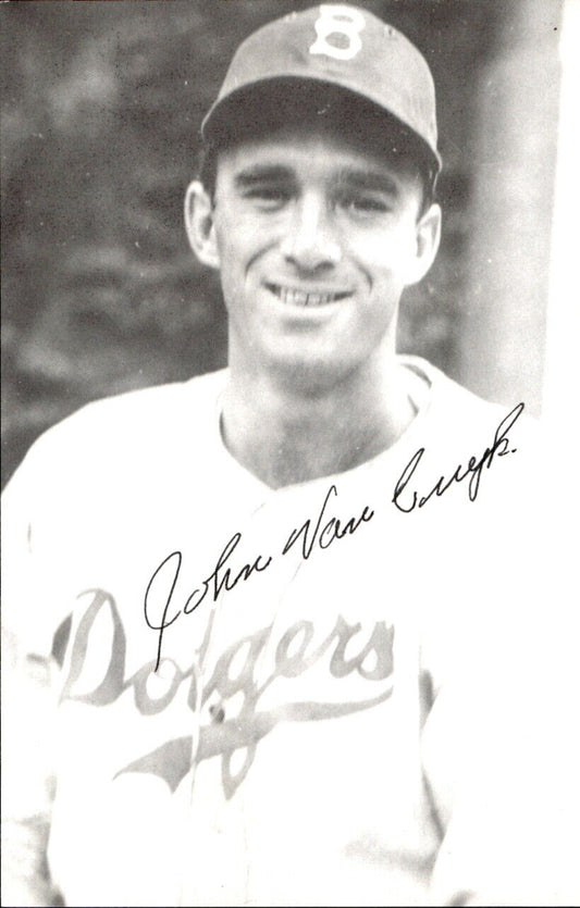 Johnny Van Cuyk Dodgers d. 2010 Signed/Autographed 3x5  Photo 179286
