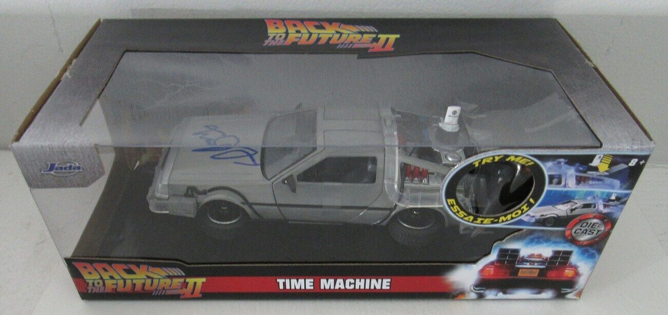 Michael J Fox Signed/Auto "Back To Future II" Delorean Time Machine BAS 162929