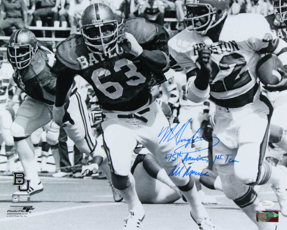 Mike Singletary Baylor University Bears Signed/Inscribed 16x20 Photo JSA 158009