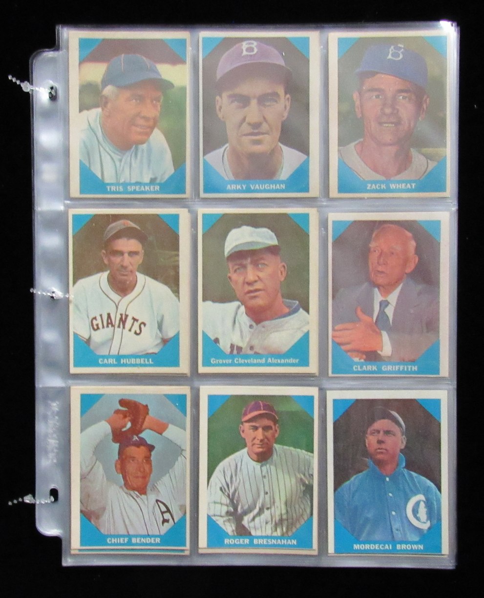 1960 Fleer Baseball Greats Complete Set (79) Ruth, Williams, Gehrig, Cobb190558