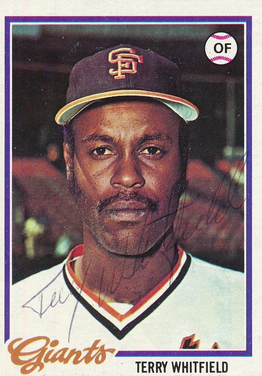 Terry Whitfield Autographed 1978 TOPPS Card #236 San Francisco Giants 183020