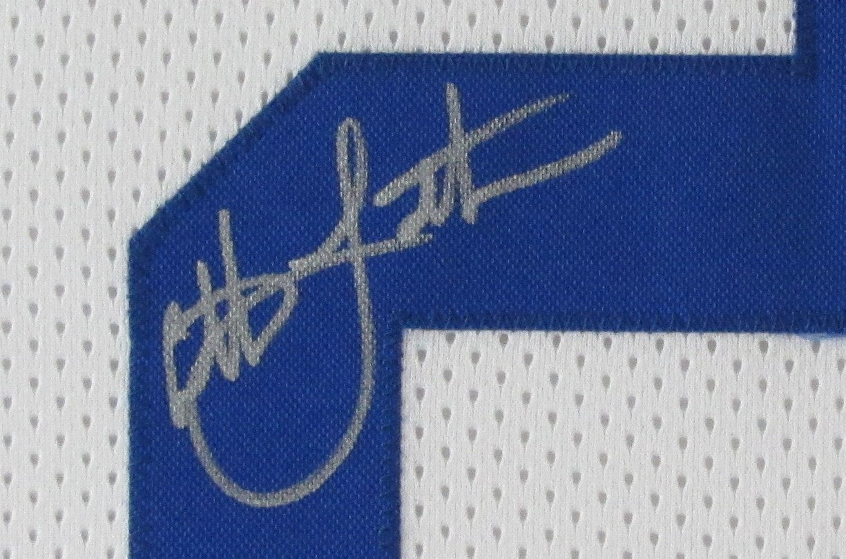 Christian Laettner Signed/Auto Duke Basketball Jersey Framed JSA 189453