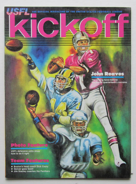 1983 USFL Tampa Bay Bandits vs. Boston Breakers Game Program 181322