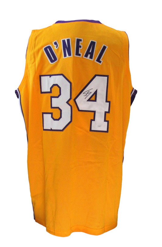 Shaquille O'Neal Autographed Los Angeles Lakers Custom Jersey JSA 186812