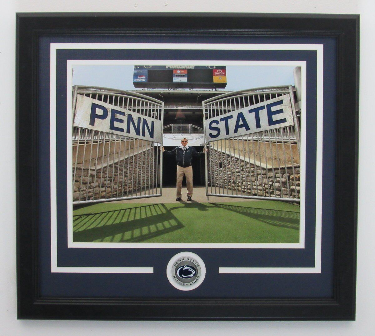 Joe Paterno PSU "At the Gate" Unsigned 11x14 Photo Framed