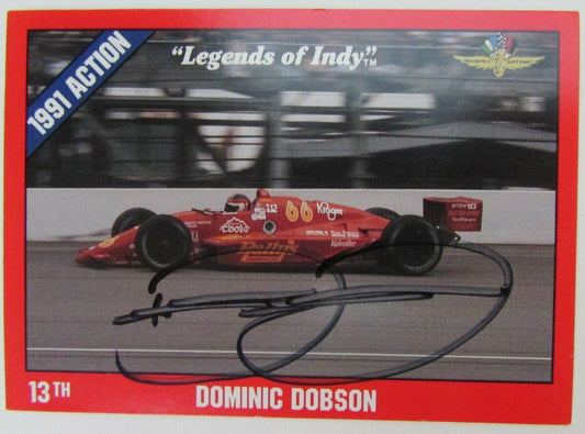 Dominic Dobson Signed 1992 Legends of Indy #14 Dominic Dobson Card 149675