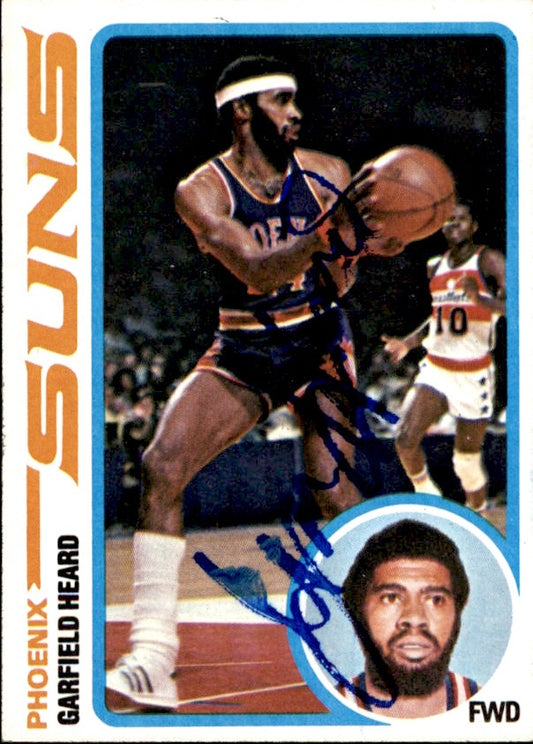 Garfield Heard Autographed 1978-79 TOPPS Basketball Card #54 Suns 182977