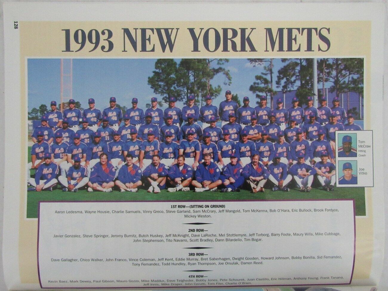 1993 New York Mets Official Year Book 148943