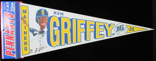 1989 Ken Griffey Jr. Seattle Mariners Baseball 29x12 Felt NEW MLB Pennant