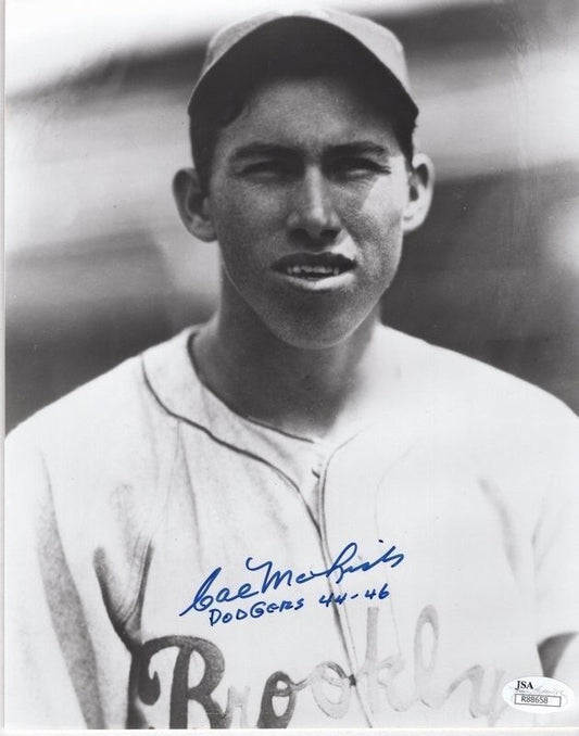 Cal McLish Brooklyn Dodgers Signed 8x10 Photo JSA 129245