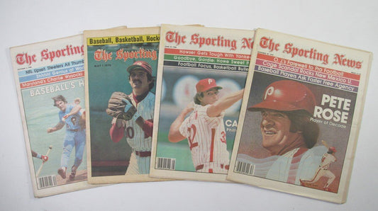 Lot of 4 Philadelphia Phillies Newsstand Issue Sporting News Carlton/Rose/Bowa