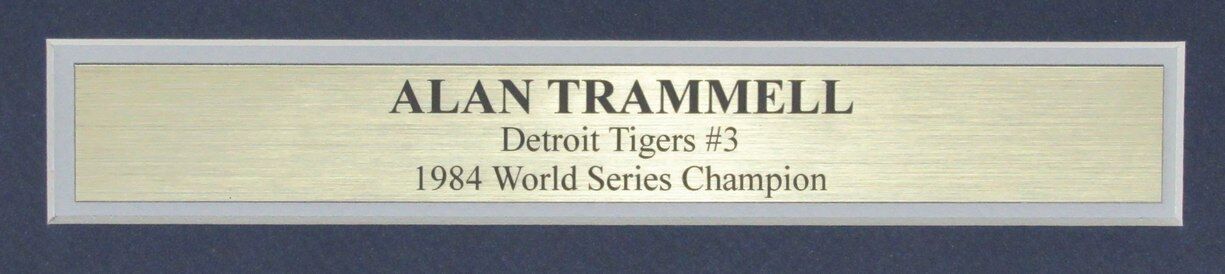 Alan Trammell HOF Autographed 11x14 Sports Illustrated Photo Tigers Framed JSA