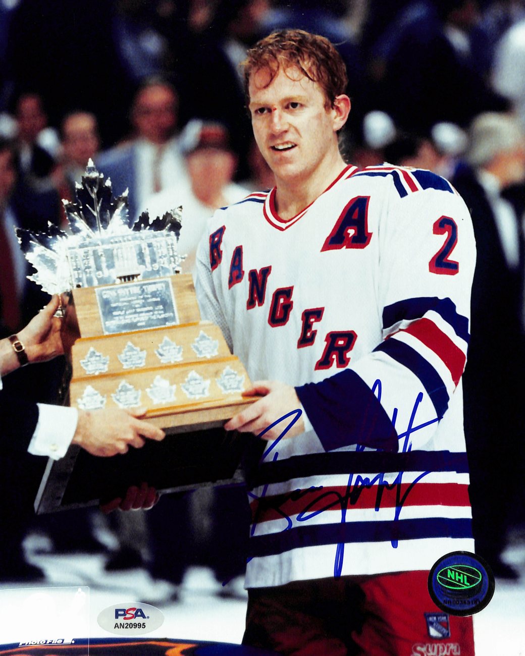 Brian Leetch Signed/Auto 8x10 Photo New York Rangers PSA/DNA 189076